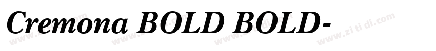 Cremona BOLD BOLD字体转换 Cremona BOLD BOLD字体转换